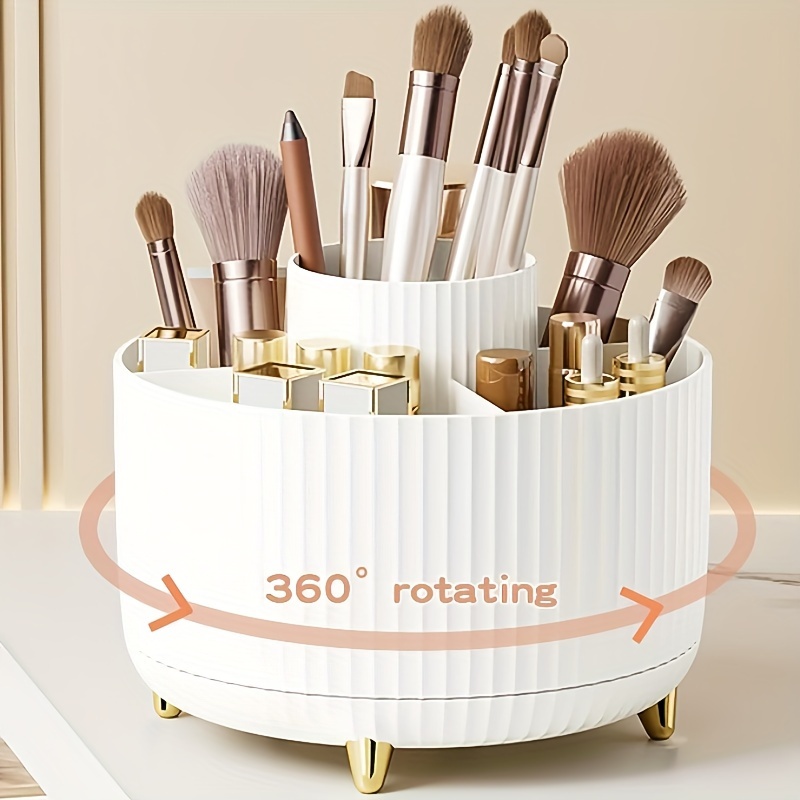 Home Goods Bathroom Storage - 회전식 화장품 데스크탑 정리함 대용량 욕실용