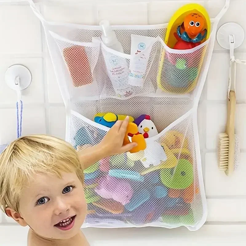 Home Goods Bathroom Storage - 장난감 가방 네트 욕실 정리함 아기