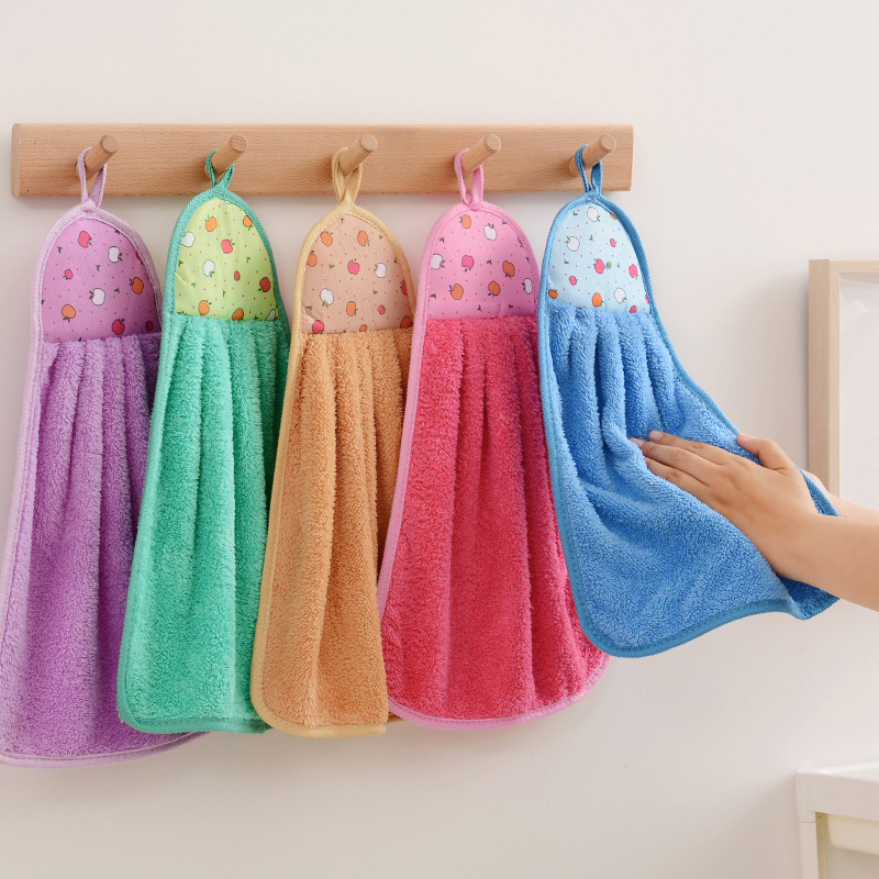 Home Bathroom Cleaning - 4pcs 주방 욕실용 작은 핸드 타올