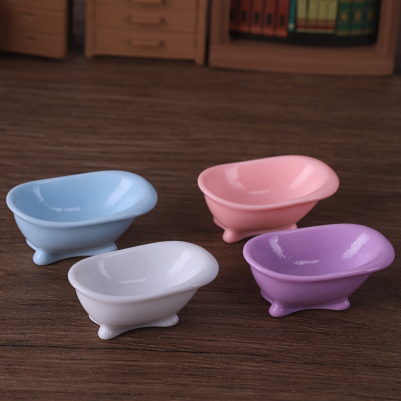Home Bathroom Tub - 4Pcs 소형 인형 집 욕조 세트