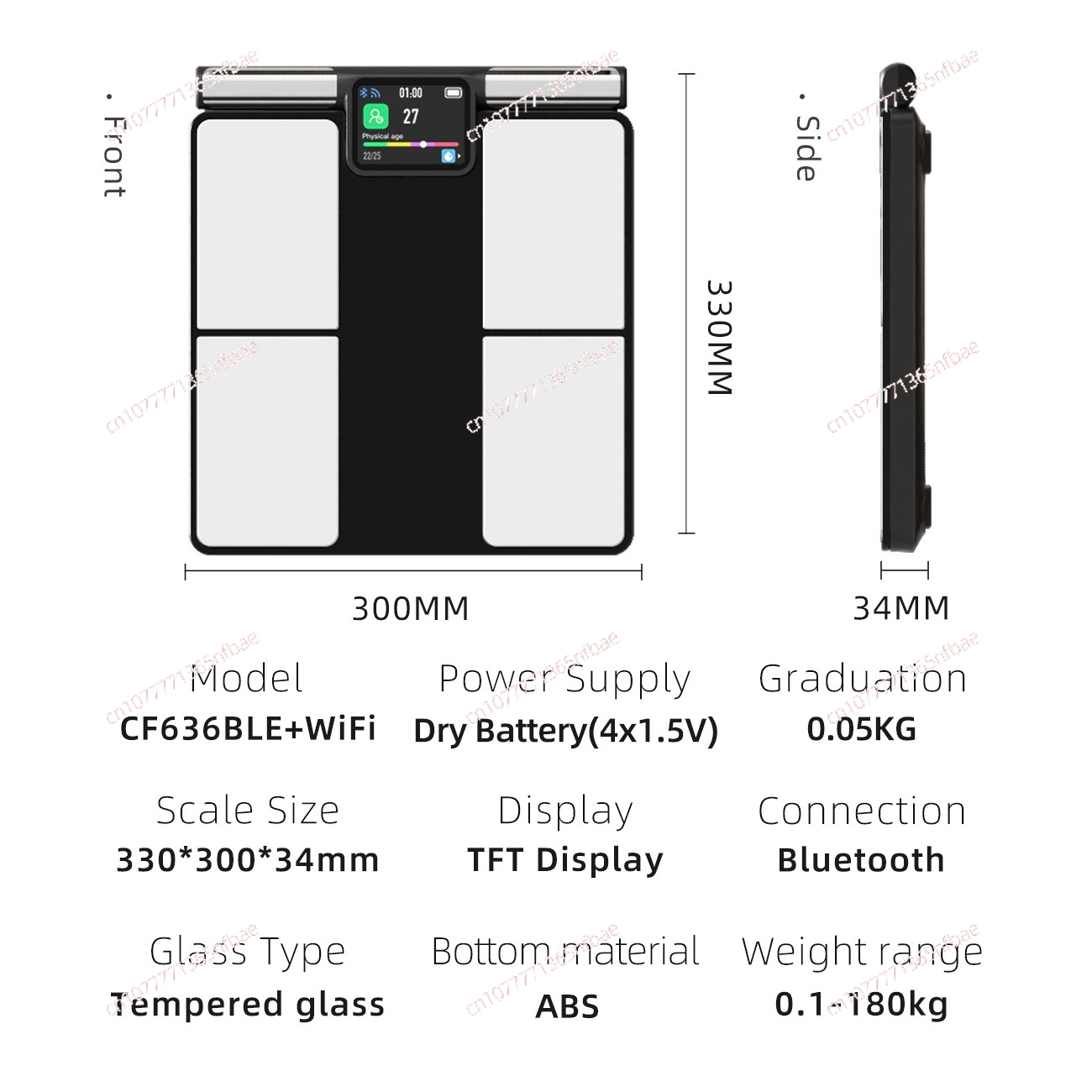 블루투스 및 WiFi 기능을 갖춘 8전극 스마트 체지방 - Home Bathroom Scales 리뷰 및 가격