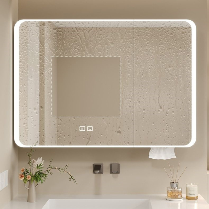 LED 욕실 거울 캐비닛 알루미늄 라운드형 스마트 수납 - Bathroom Cabinet Mirror 리뷰 및 가격