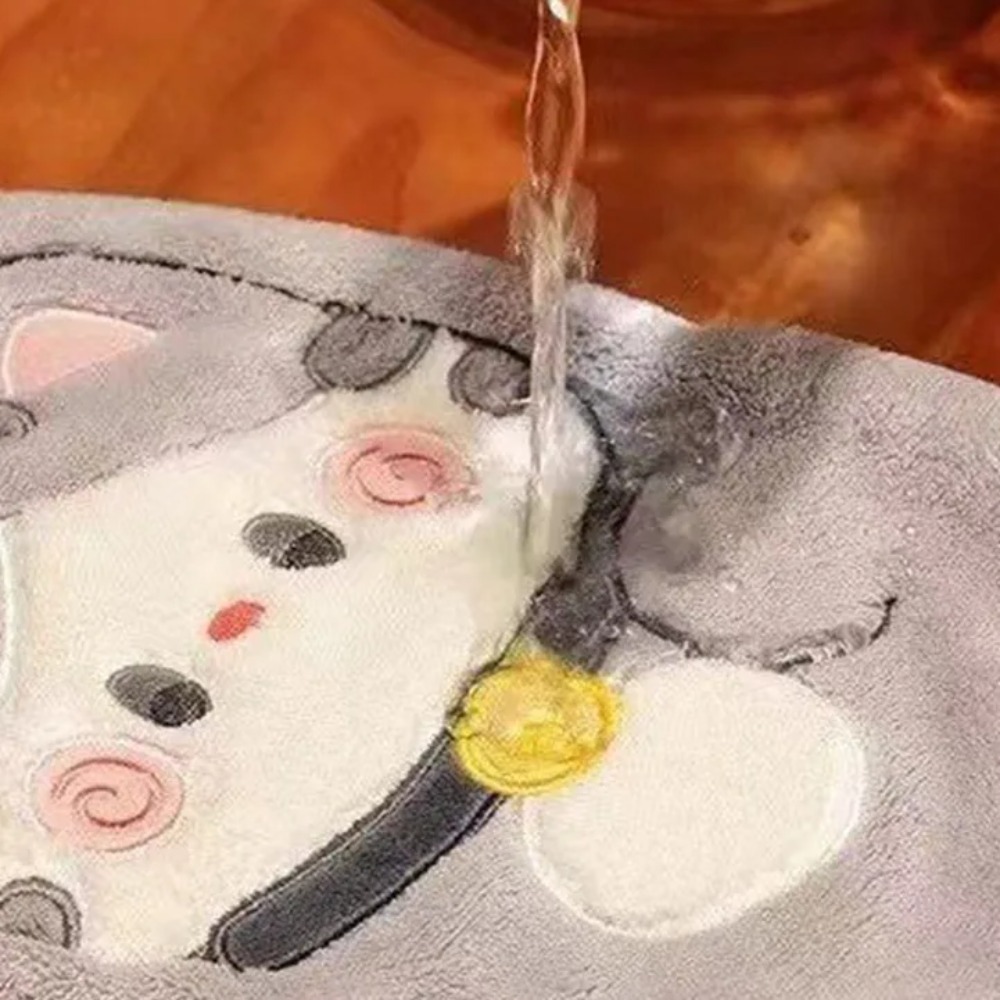 귀여운 고양이 손수건 빠른 건조 주방 청소용 천 산호  - Home Bathroom Cleaning 리뷰 및 가격