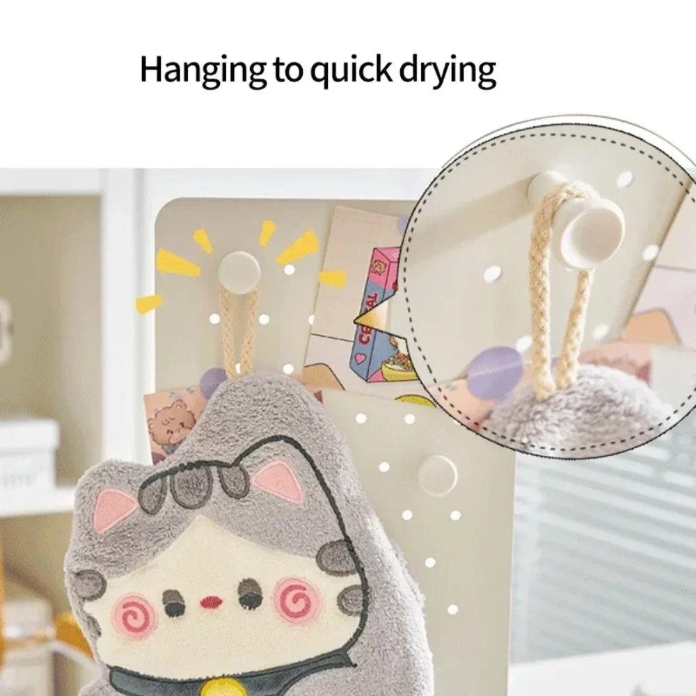 귀여운 고양이 손수건 빠른 건조 주방 청소용 천 산호  - Home Bathroom Cleaning 리뷰 및 가격