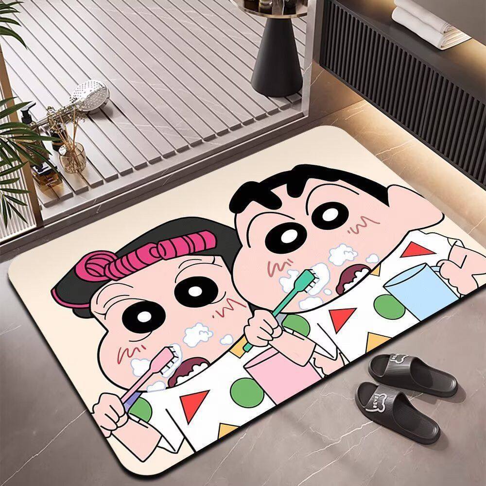 크레용신짱 만화 디아토마이트 욕실 매트 초흡수성 논슬립 - Home Bathroom Carpet 리뷰 및 가격