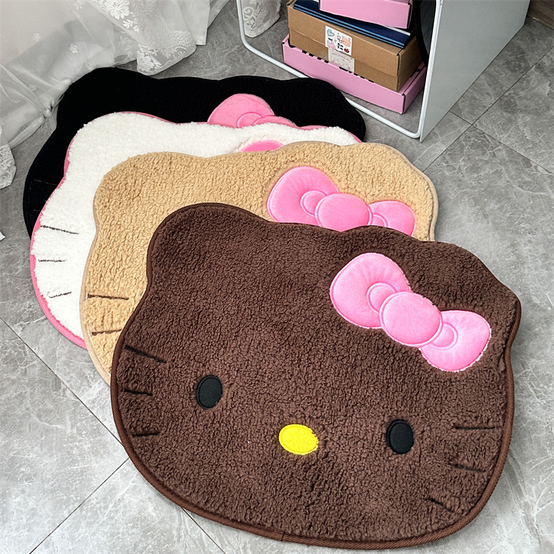 애니메이션 헬로 키티 플러시 러그 부드러운 도어매트 카 - Home Bathroom Carpet 리뷰 및 가격