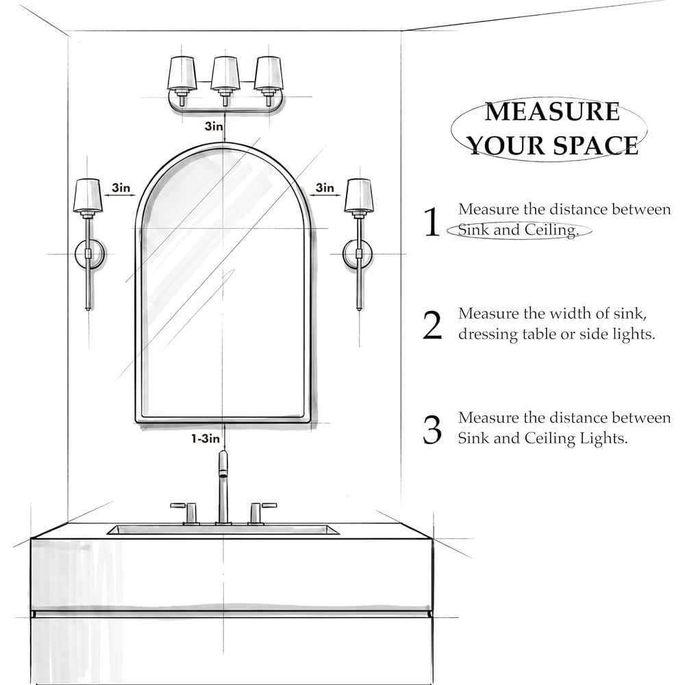 고급스러운 아치형 골드 욕실 거울 수납장, DIY가능, - Bathroom Cabinet Mirror 리뷰 및 가격