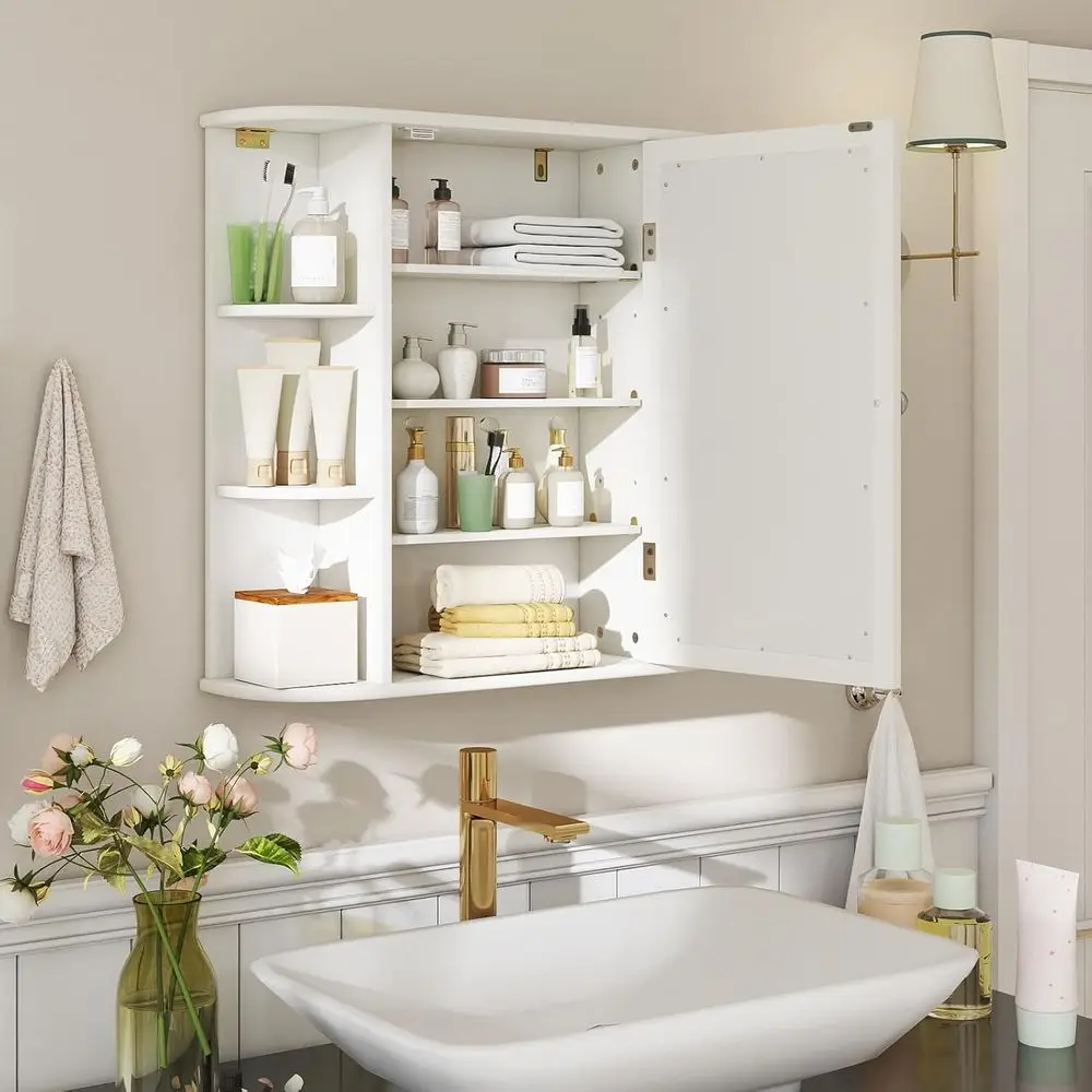 거울이 있는 욕실 약장, 거울 도어가 있는 벽걸이형 공 - Bathroom Cabinet Mirror 리뷰 및 가격