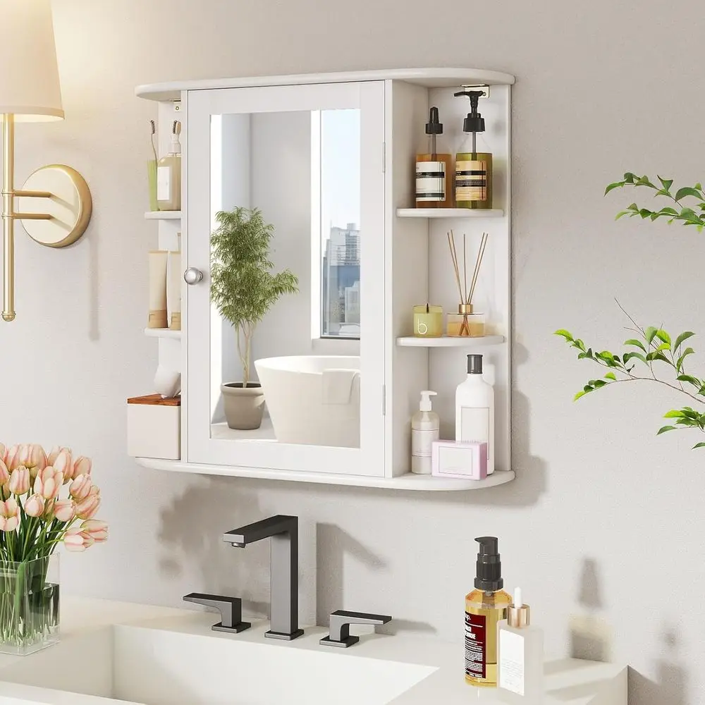 거울이 있는 욕실 약장, 거울 도어가 있는 벽걸이형 공 - Bathroom Cabinet Mirror 리뷰 및 가격