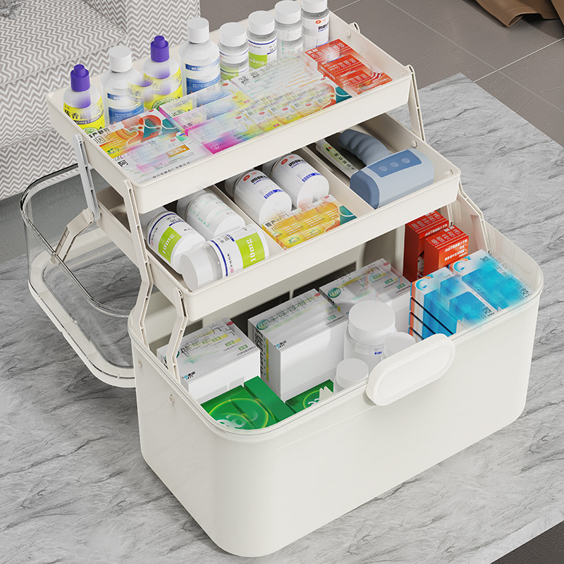 대용량 투명 뚜껑 약 보관함/배급함 - 플라스틱 약 보 - Home Goods Bathroom Storage 리뷰 및 가격