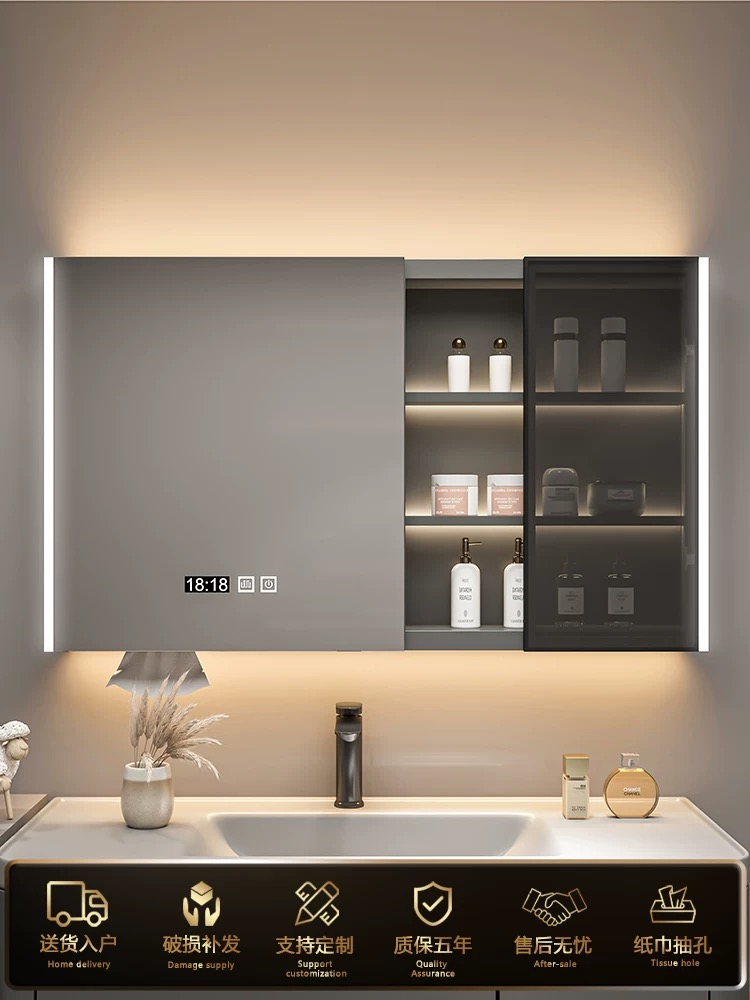 전문가용 LED 미러 캐비닛, 지능형 모던 디자인 터치 - Bathroom Cabinet Mirror 리뷰 및 가격