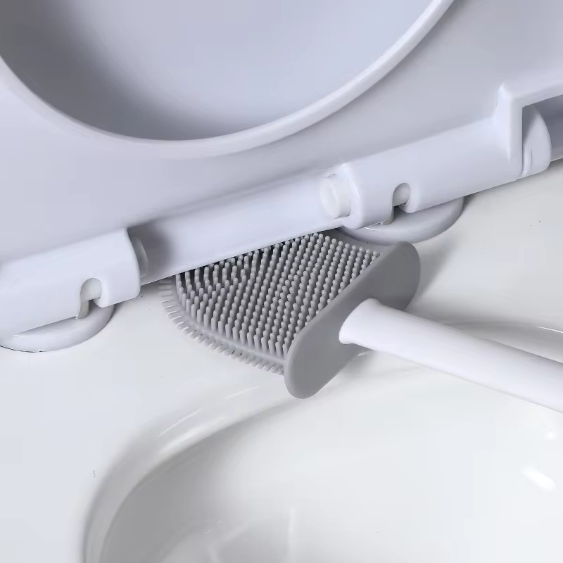 1PC 검은 벽 마운트 화장실 브러시 실리콘 플랫 브러 - Home Bathroom Cleaning 리뷰 및 가격