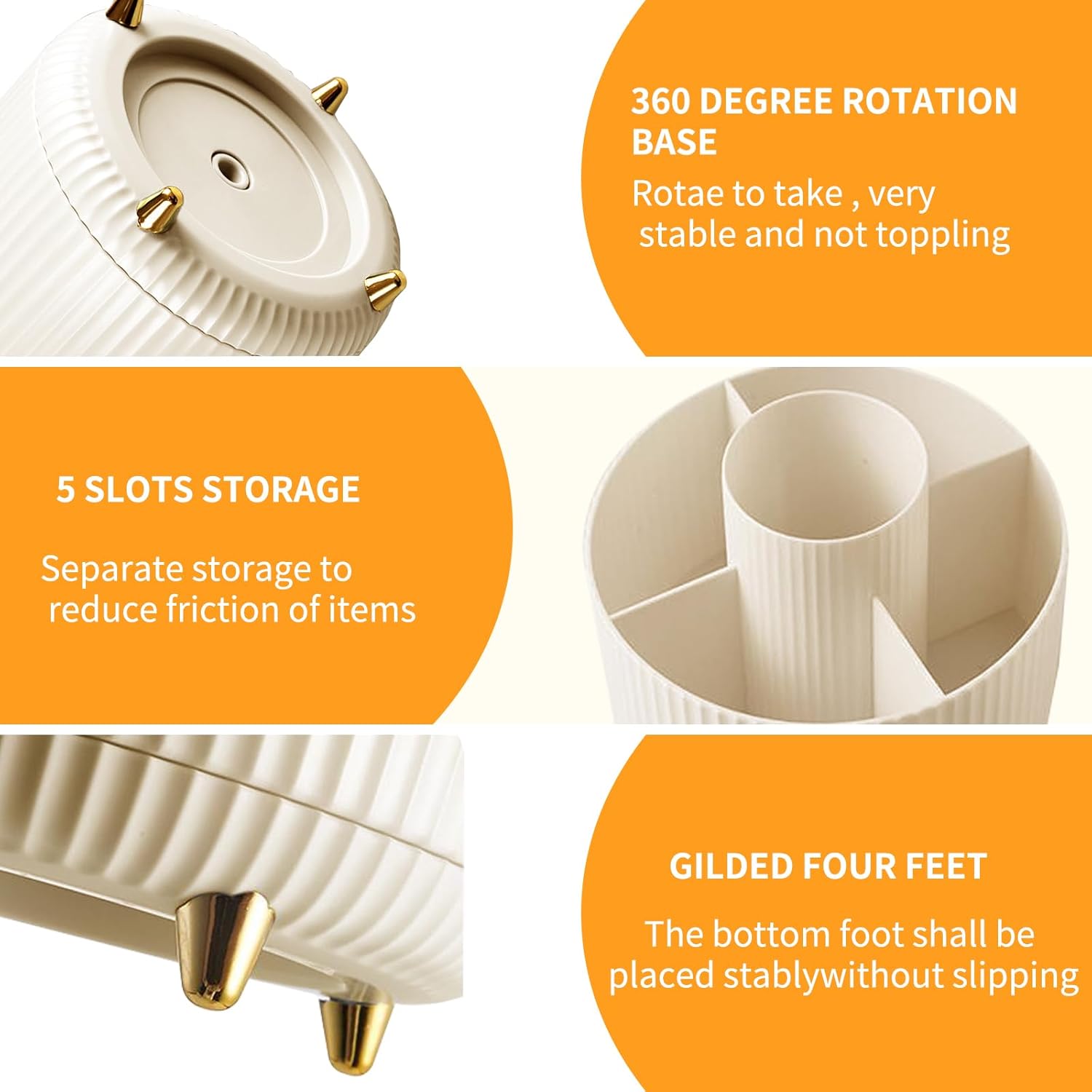 360 °   회전식 화장품 정리함, 공간 절약형 회전 - Home Goods Bathroom Storage 리뷰 및 가격