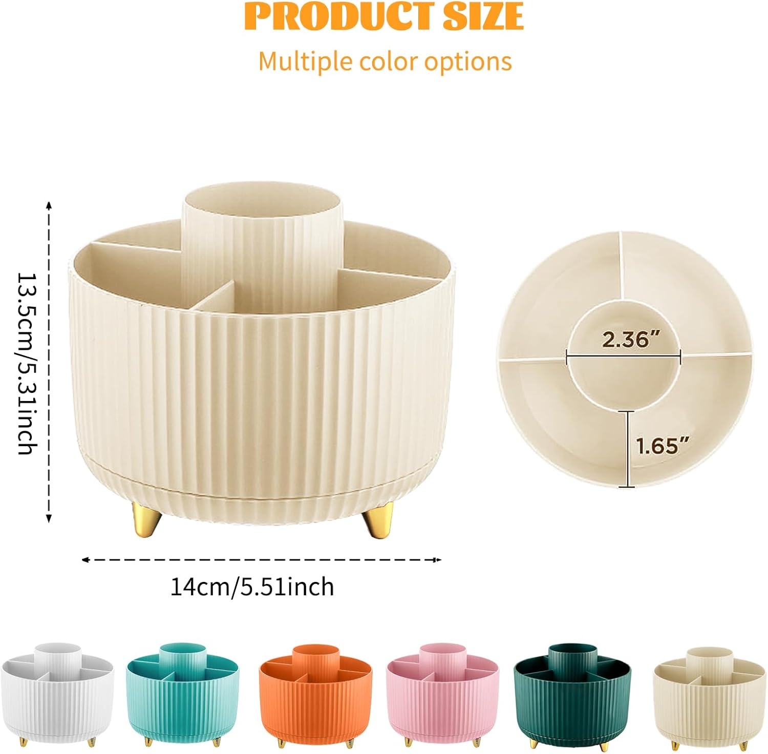360 °   회전식 화장품 정리함, 공간 절약형 회전 - Home Goods Bathroom Storage 리뷰 및 가격